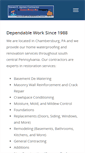 Mobile Screenshot of drybasementofcentralpa.com